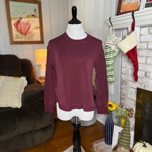 JoyLab Burgundy active long sleeve lightweight sweatshirt